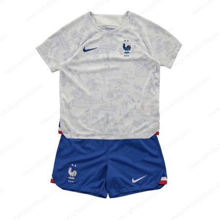 Frankrig Udebane Børn Fodboldsæt 2022