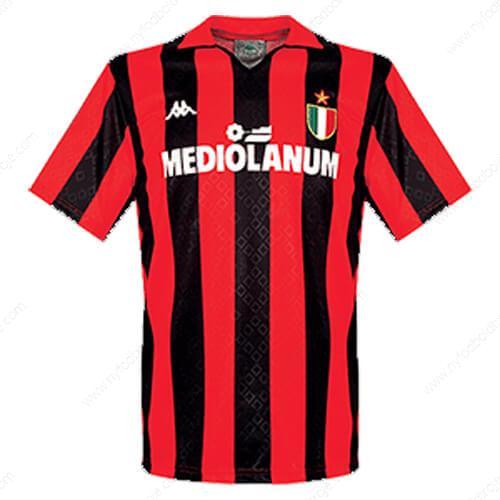 Retro AC Milan Hjemme Fodboldtrøjer 1989